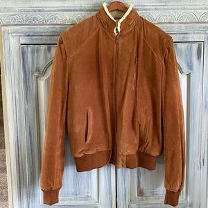 Berman’s Vintage Suede and Sherpa Bomber Jacket